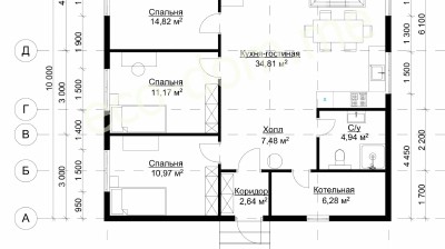 Проект дома № ДБ-109